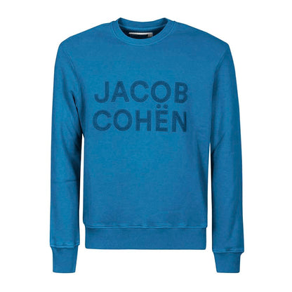 Jacob Cohen Elegant Sporty Men's Light Blue Sweatshirt Jacob Cohen