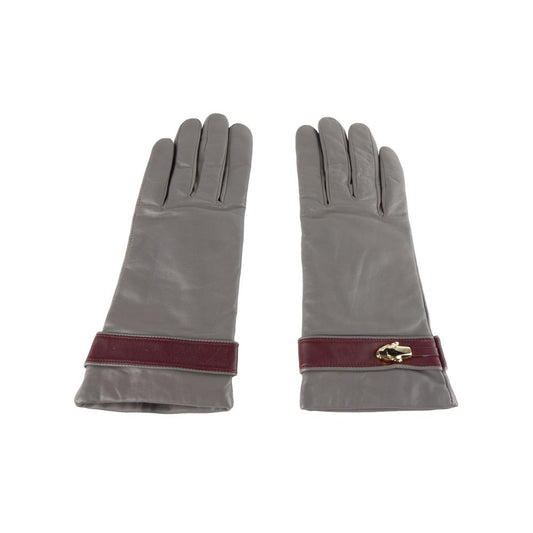 Cavalli Class Elegant Lambskin Leather Gloves Cavalli Class