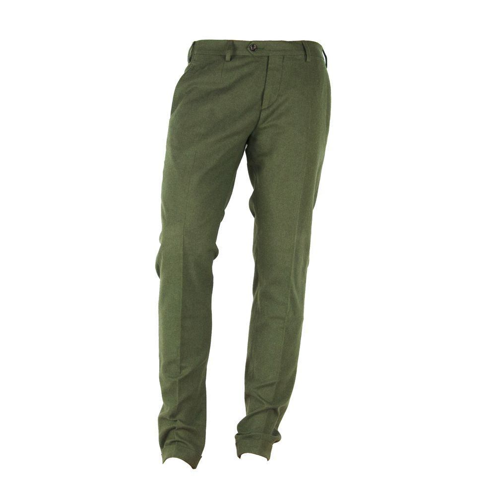 Made in Italy Elegant Winter Cotton Pants Made in Italy