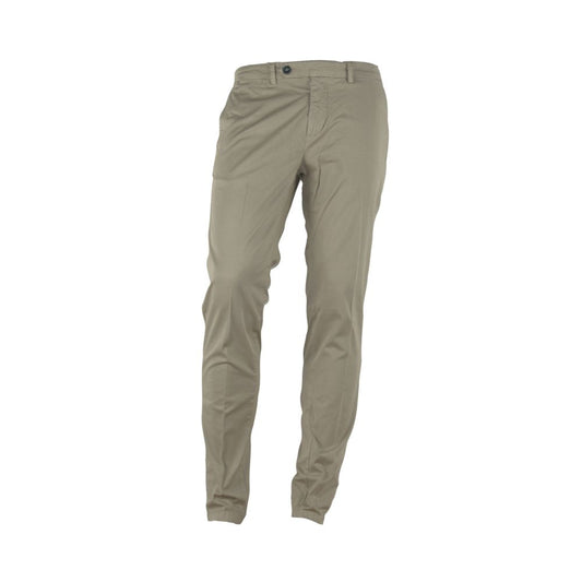 Made in Italy Elegant Beige Summer Trousers for Men Made in Italy