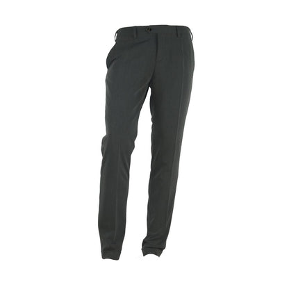 Made in Italy Elegant Italian Gray Trousers for Men Made in Italy