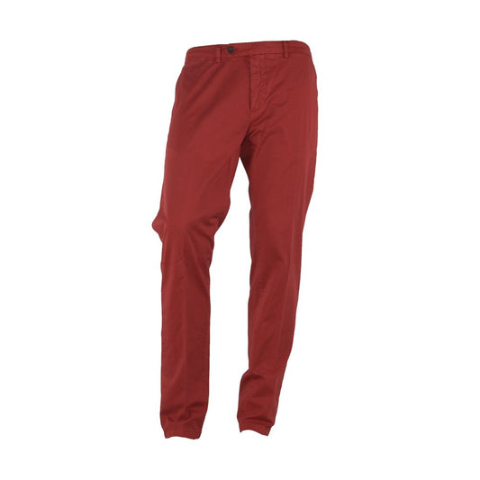 Made in Italy Chic Summer Cotton-Blend Trousers Made in Italy