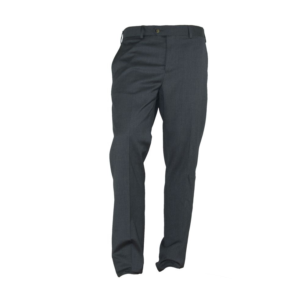 Made in Italy Elegant Italian Gray Trousers Made in Italy