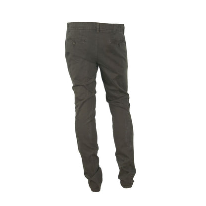 Made in Italy Elegant Italian Cotton Blend Pants Made in Italy