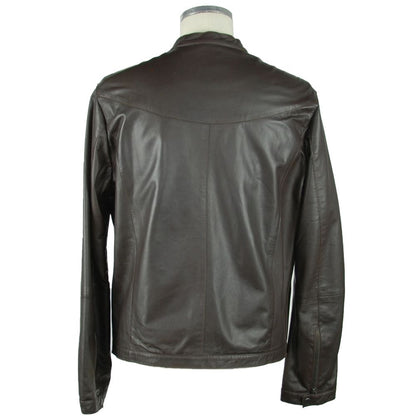 Emilio Romanelli Elegant Leather Jacket Emilio Romanelli