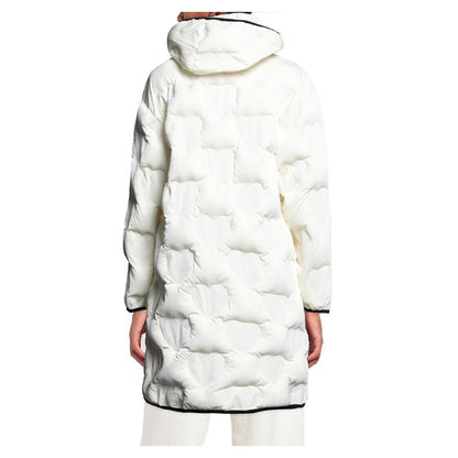 Love Moschino Chic Quilted Heart Long Down Jacket Love Moschino