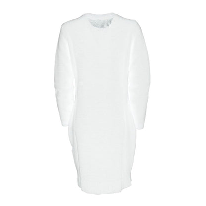 Love Moschino Chic Heart Pattern Knit Dress in White Love Moschino