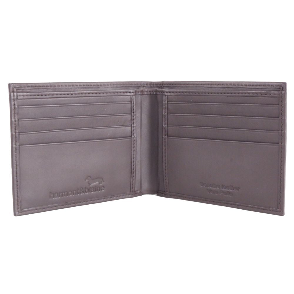 Harmont & Blaine Elegant Calfskin Leather Wallet Harmont & Blaine