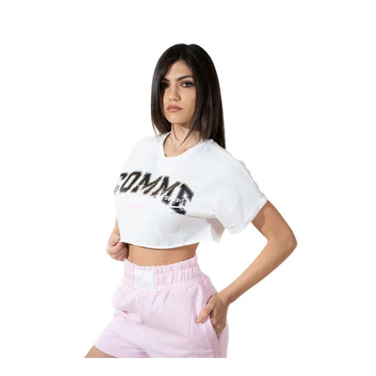 Comme Des Fuckdown Chic Stretch Cotton Logo Shorts Comme Des Fuckdown