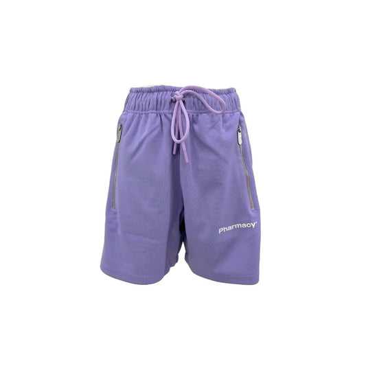 Pharmacy Industry Chic Purple Bermuda Shorts with Side Stripes Pharmacy Industry