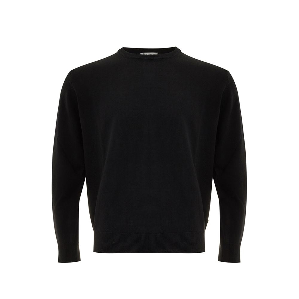 FERRANTE Elegant Black Wool Sweater for Men FERRANTE