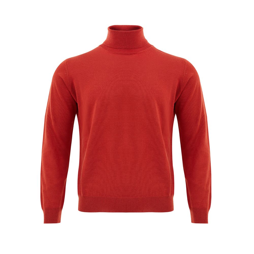 FERRANTE Elegant Wool Rich Red Sweater FERRANTE