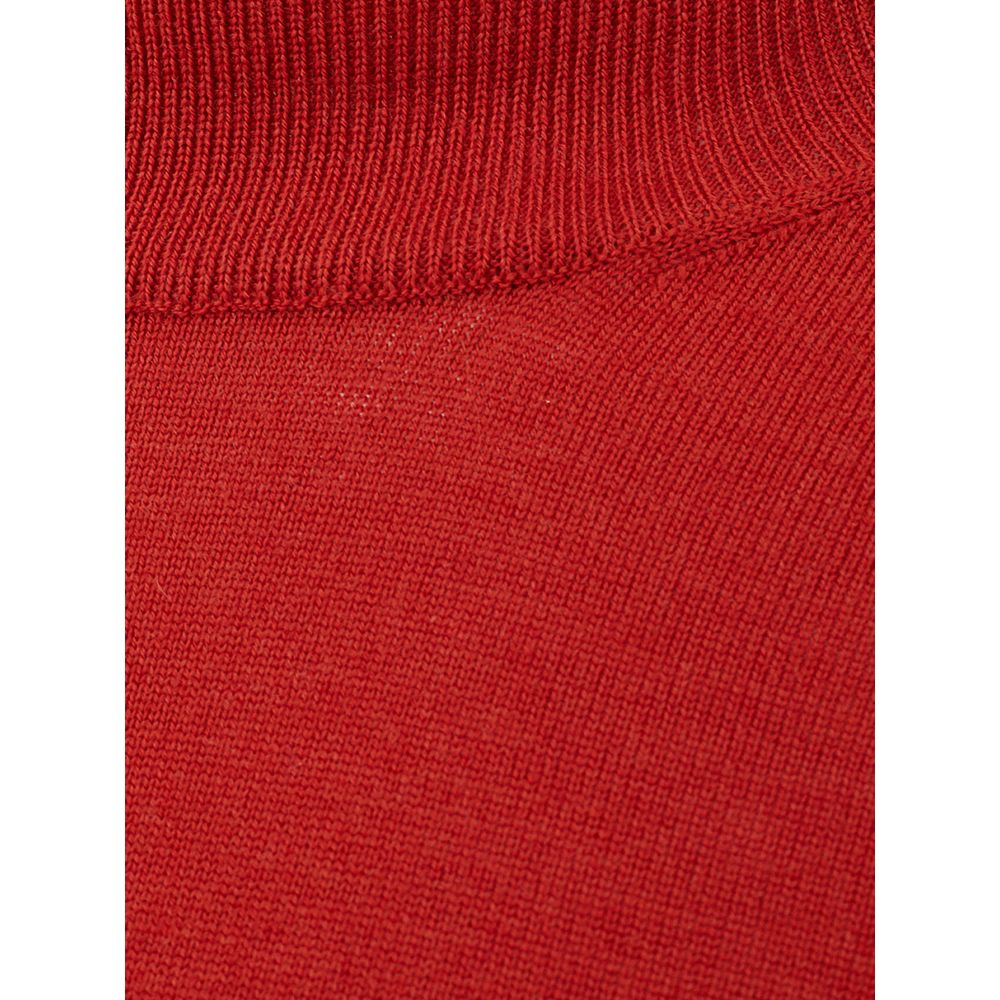 FERRANTE Elegant Wool Rich Red Sweater FERRANTE