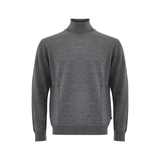 FERRANTE Elegant Gray Wool Sweater for Men FERRANTE