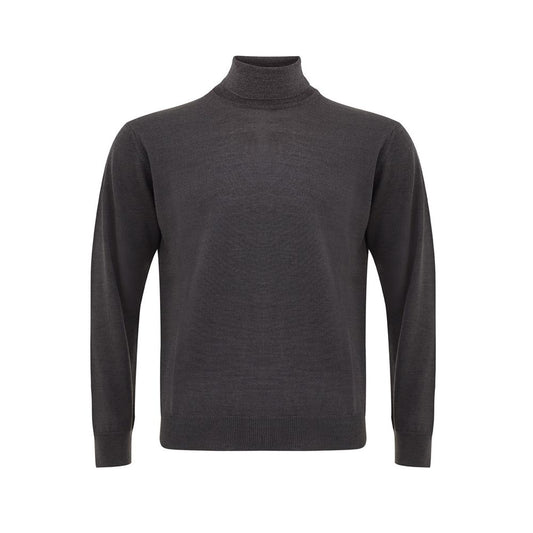 FERRANTE Elegant Gray Wool Sweater for Men FERRANTE