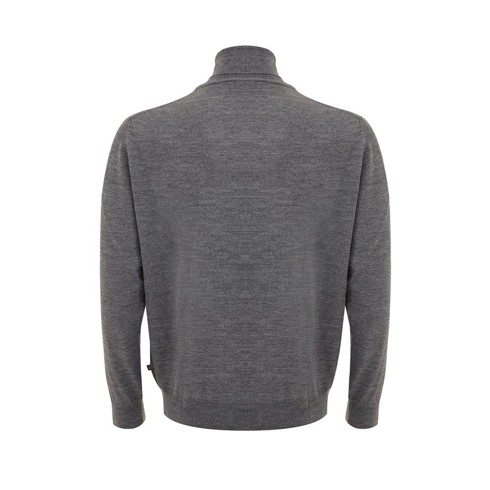 FERRANTE Elegant Gray Wool Sweater for Men FERRANTE