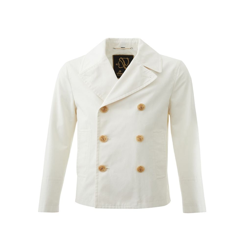 Sealup Elegant White Polyamide Jacket Sealup