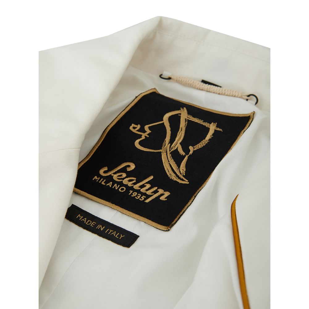 Sealup Elegant White Polyamide Jacket Sealup