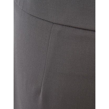 Lardini Chic Gray Wool Trousers for Sophisticated Style Lardini