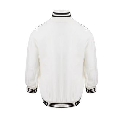 Dolce & Gabbana Elegant Cotton Knit White Sweater Dolce & Gabbana