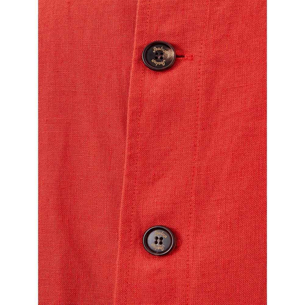 Sealup Elegant Orange Polyester Jacket Sealup