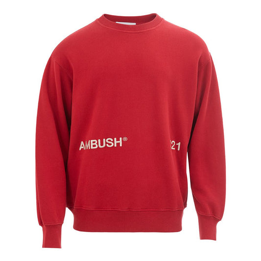 Ambush Elevated Red Cotton Sweater Ambush