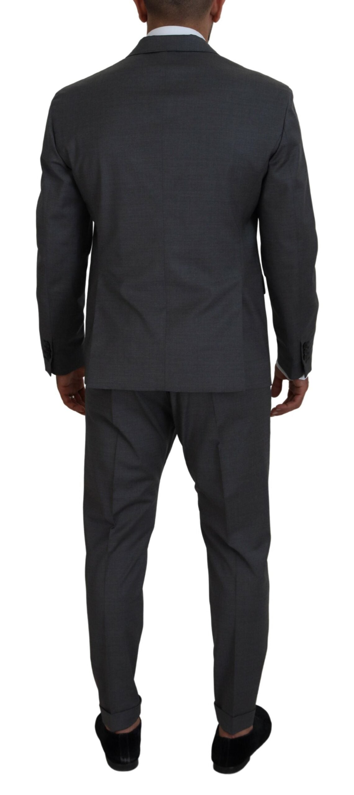 Dsquared² Gray Wool Single Breasted 2 Piece CIPRO Suit Dsquared²