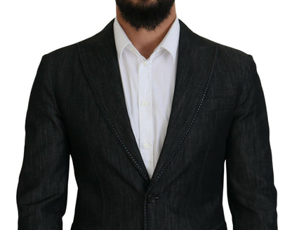 Dsquared² Black Cotton Single Breasted 2 Piece MIAMI Suit Dsquared²