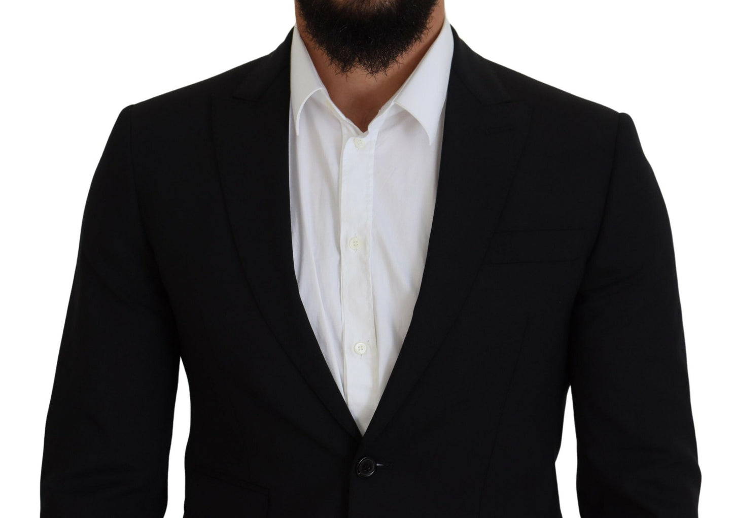 Dsquared² Black Wool Single Breasted 2 Piece LONDON Suit Dsquared²