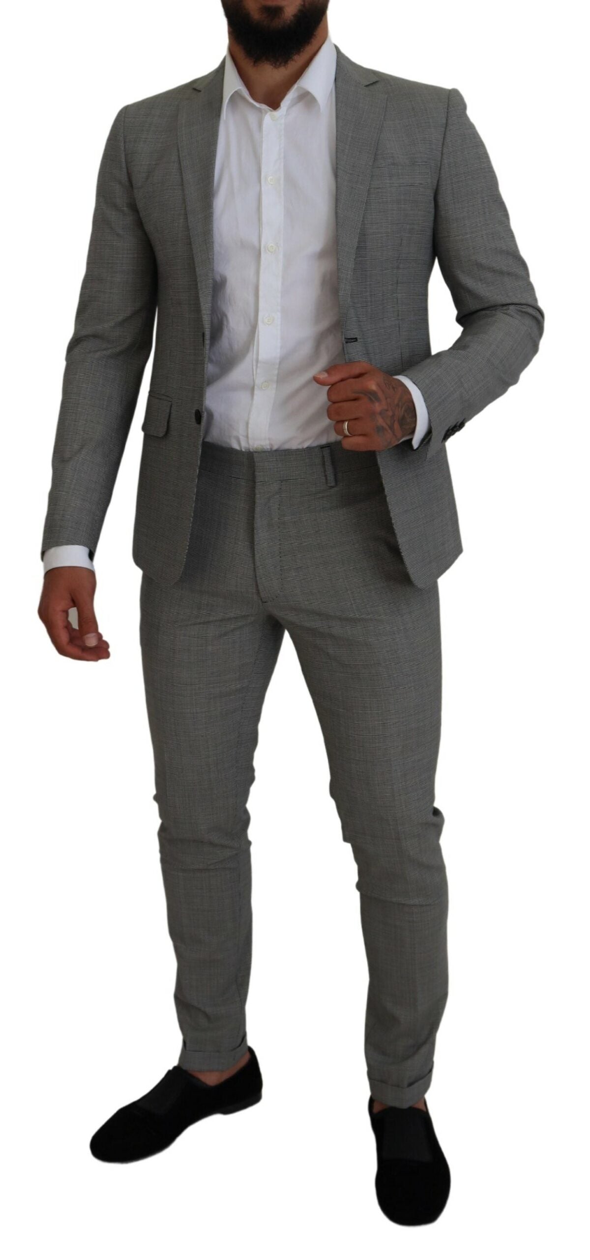 Dsquared² Gray Wool Single Breasted 2 Piece PARIS Suit Dsquared²