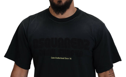 Dsquared² Black Cotton Short Sleeves Crewneck T-shirt Dsquared²