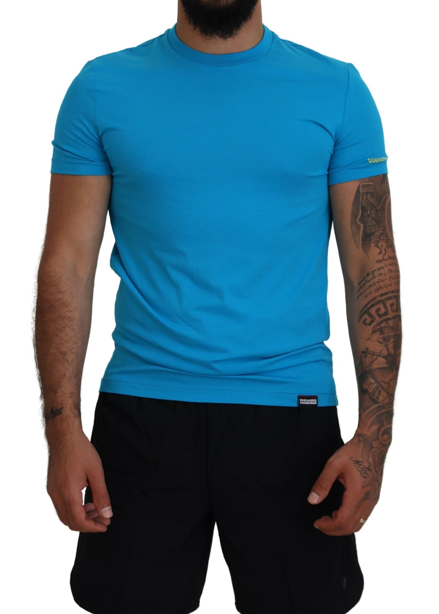 Dsquared² Blue Modal Short Sleeves Crewneck T-shirt Dsquared²