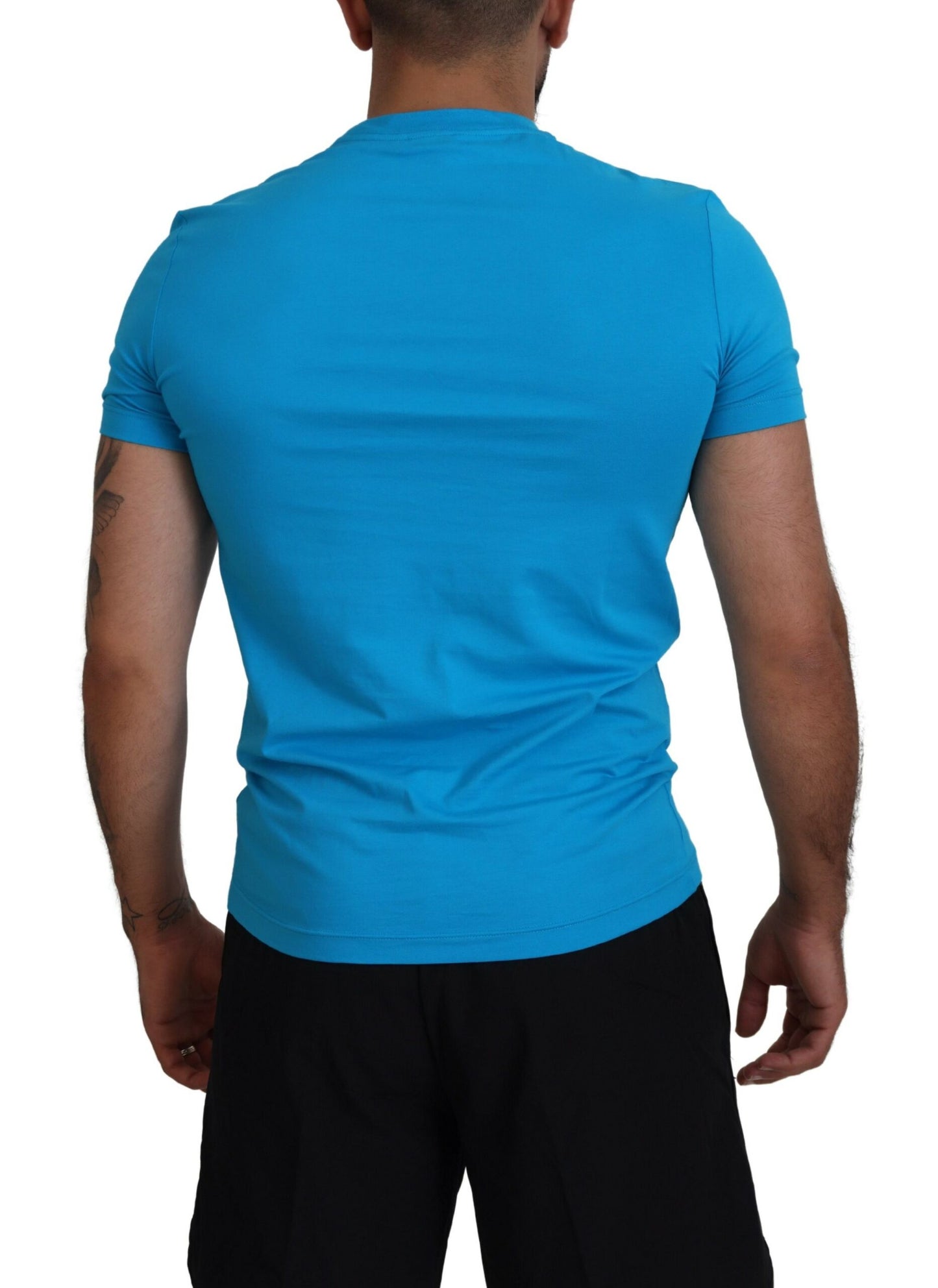 Dsquared² Blue Modal Short Sleeves Crewneck T-shirt Dsquared²