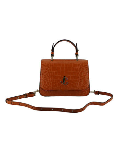 Jimmy Choo Orange Leather Top Handle and Shoulder Bag Jimmy Choo