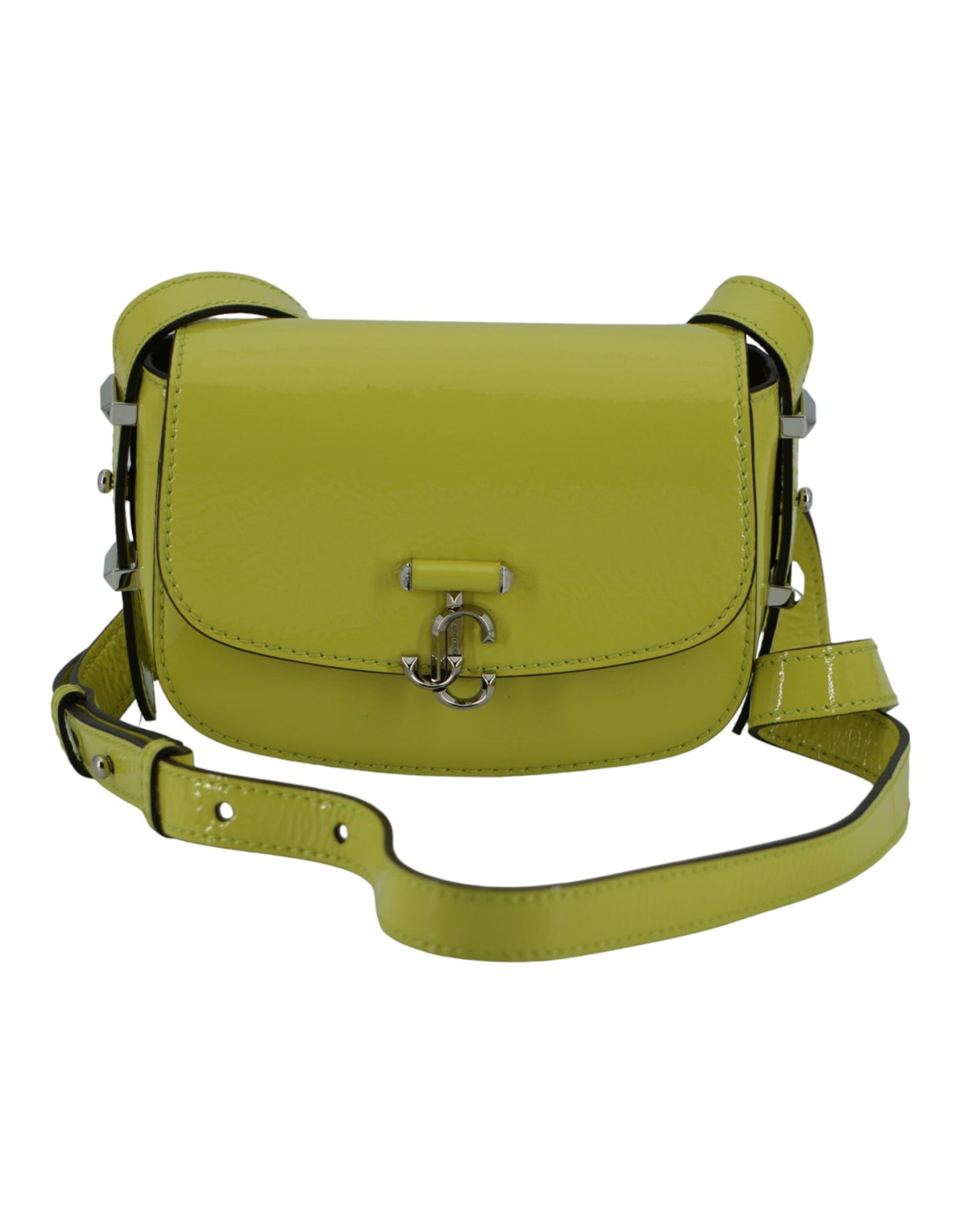 Jimmy Choo Lime Yellow Leather Small Shoulder Bag Jimmy Choo