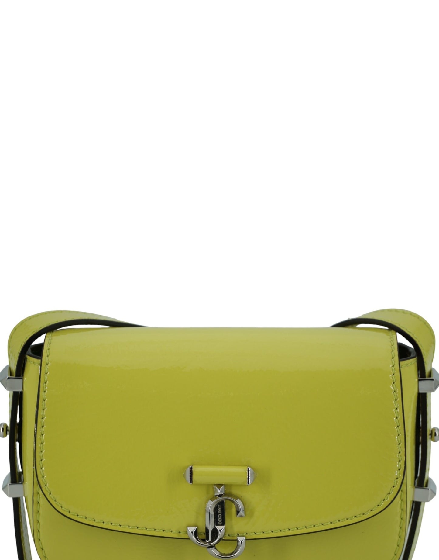 Jimmy Choo Lime Yellow Leather Small Shoulder Bag Jimmy Choo