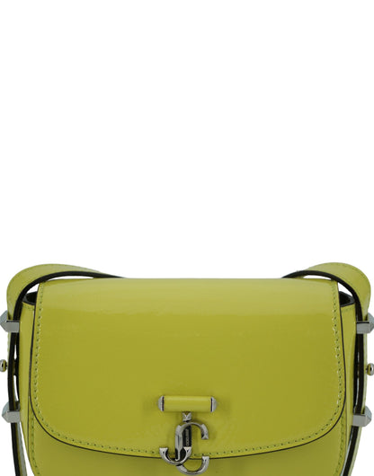 Jimmy Choo Lime Yellow Leather Small Shoulder Bag Jimmy Choo