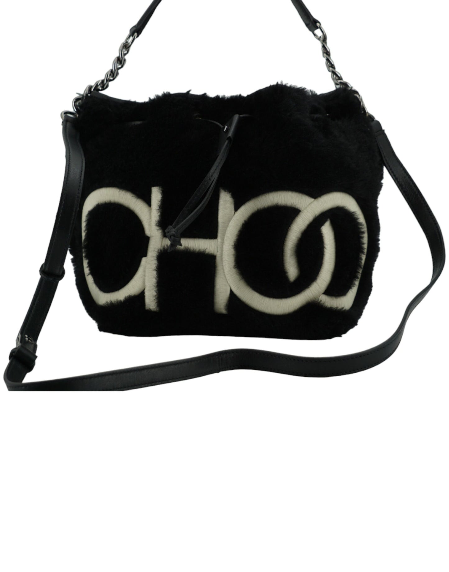 Jimmy Choo Black Leather Top Handle and Shoulder Bag Jimmy Choo