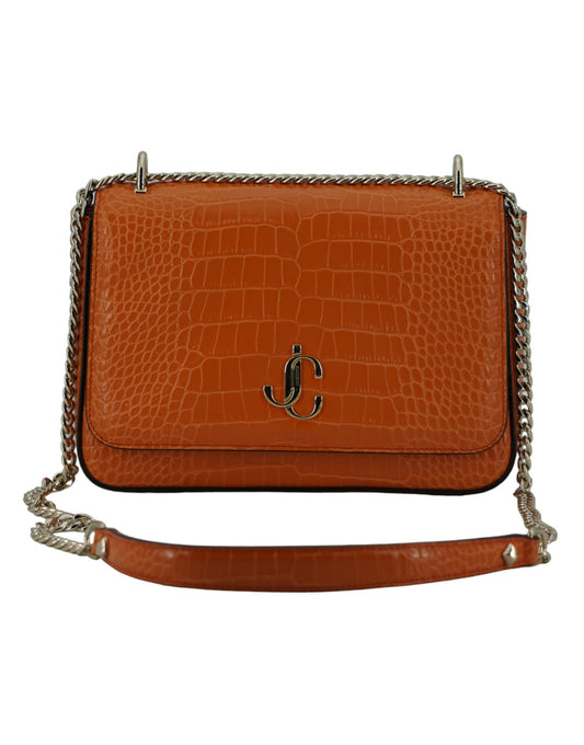 Jimmy Choo Amber Orange Leather Shoulder Bag Jimmy Choo