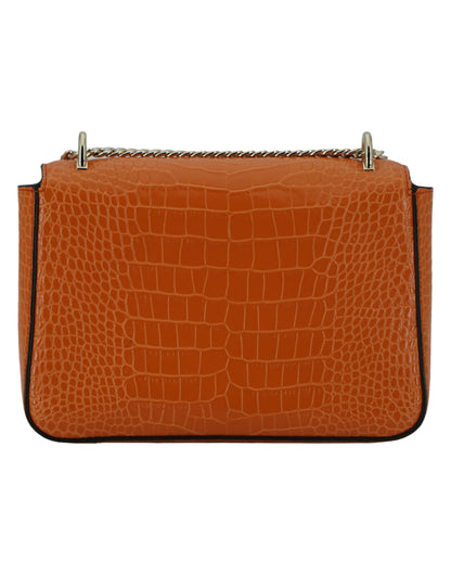 Jimmy Choo Amber Orange Leather Shoulder Bag Jimmy Choo