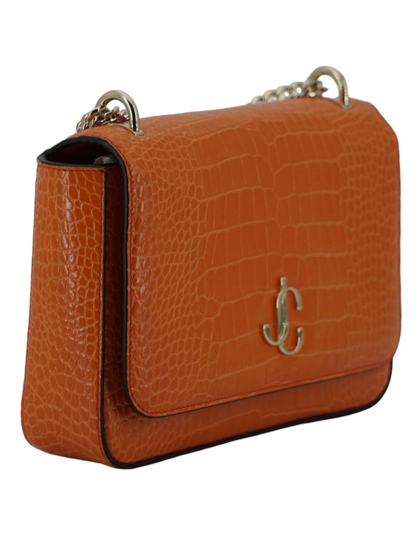 Jimmy Choo Amber Orange Leather Shoulder Bag Jimmy Choo