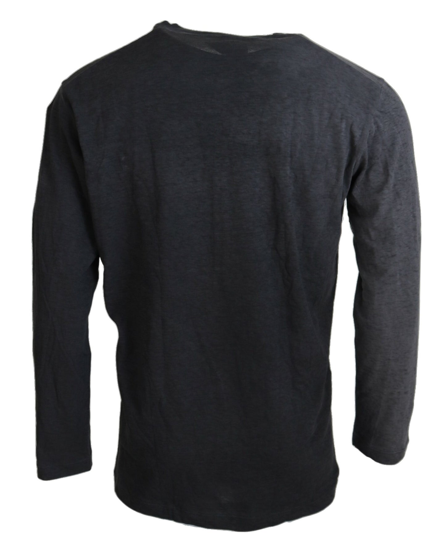 Dsquared² Black Cotton Linen Long Sleeves Pullover Sweater Dsquared²