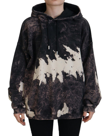 Dsquared² Multicolor Dye Cotton Hoodie Sweatshirt Sweater Dsquared²