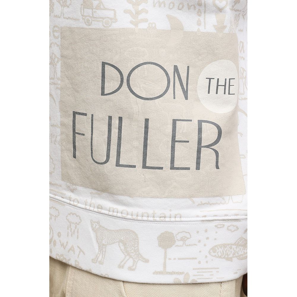 Don The Fuller Chic White Cotton Designer Tee Don The Fuller