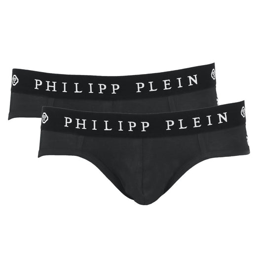 Philipp Plein Sleek Black Boxer Duo with Designer Flair Philipp Plein