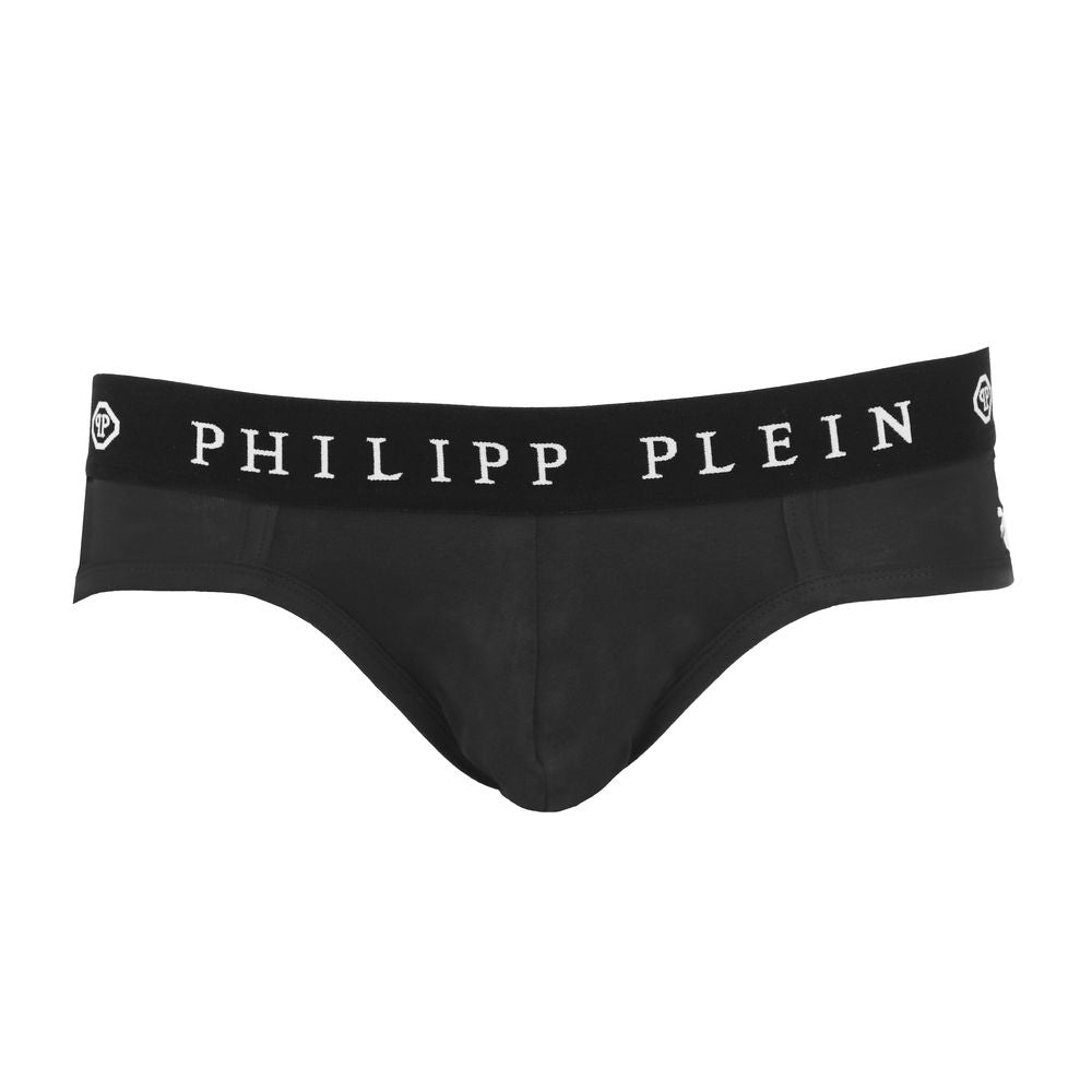 Philipp Plein Sleek Black Boxer Duo with Designer Flair Philipp Plein