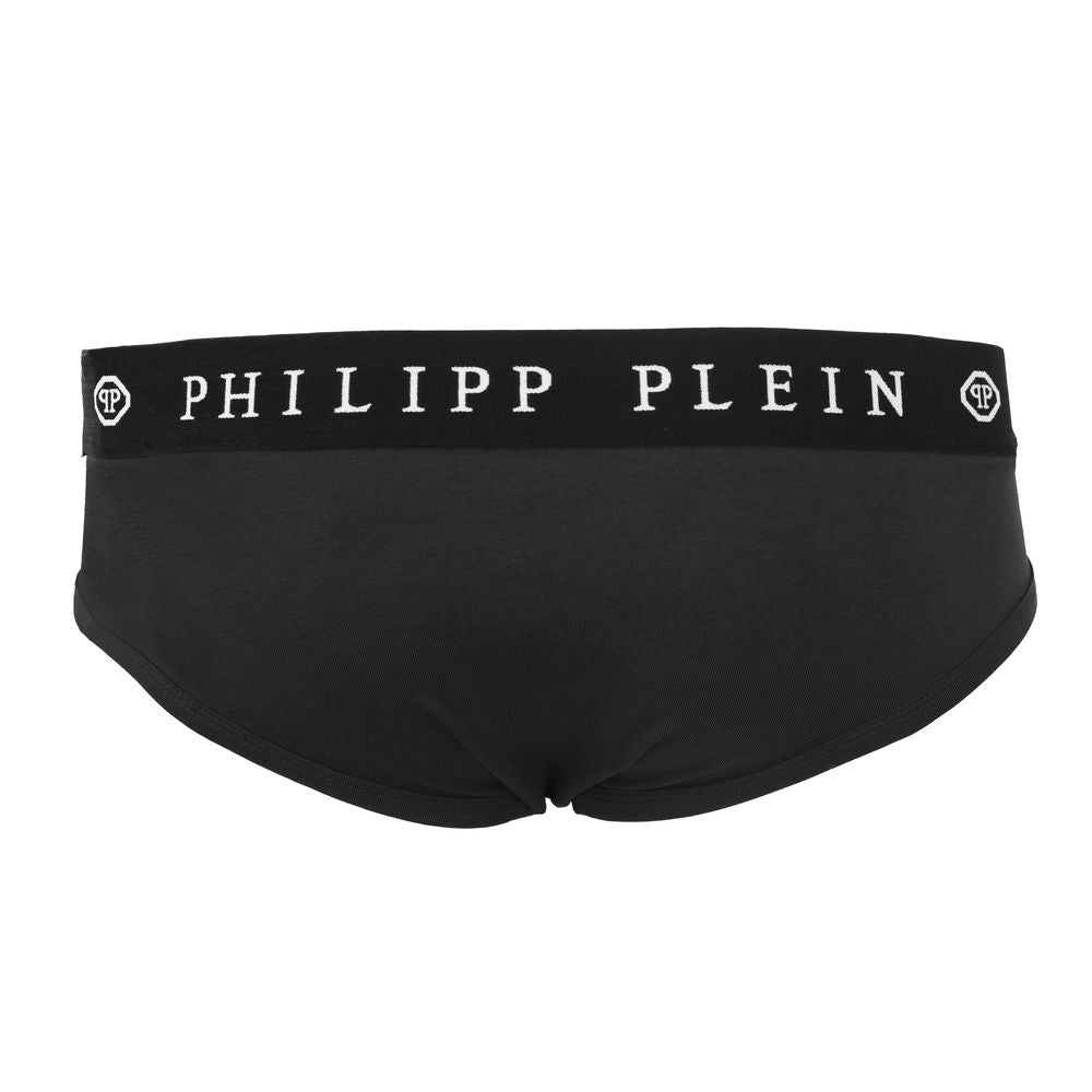 Philipp Plein Sleek Black Boxer Duo with Designer Flair Philipp Plein