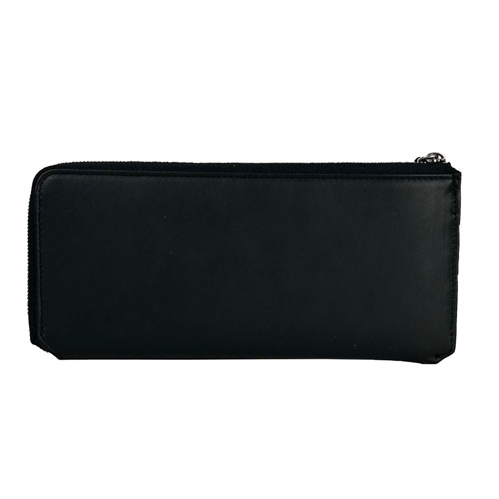 Baldinini Trend Elegant Black Leather Travel Organizer Baldinini Trend