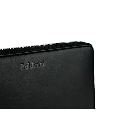 Baldinini Trend Elegant Black Leather Travel Organizer Baldinini Trend