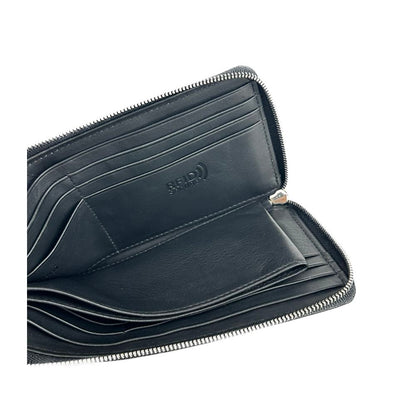 Baldinini Trend Elegant Black Leather Travel Organizer Baldinini Trend